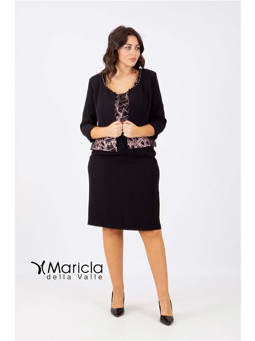 tubino ric.+bolero PAOLA FORTI | PF4110NERO